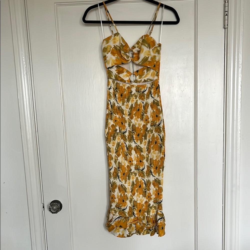 Floral Yellow Dress